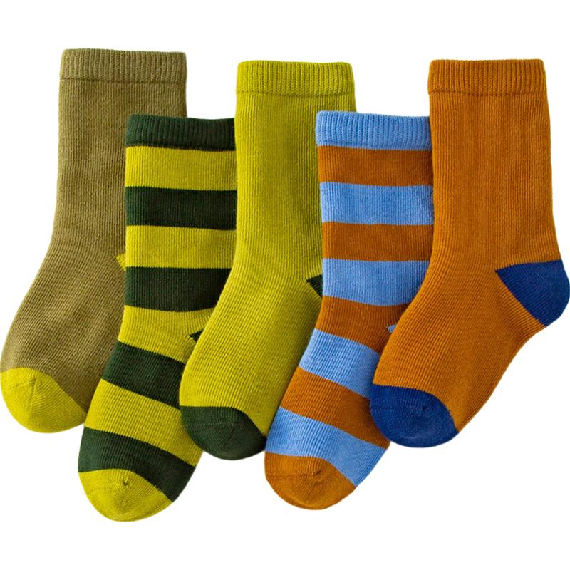 Mini Balabala Kids  Cotton Blend Socks (5-Pair Pack) 160