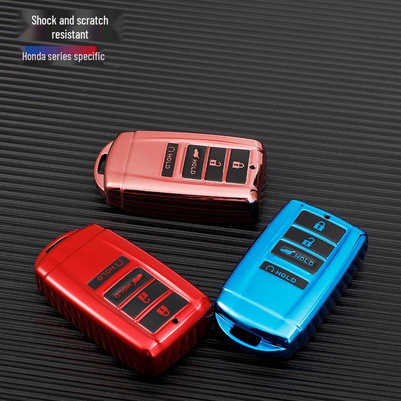 Honda Acura RDX RLX MDX CDX Nyckelskydd med Guld Kant - Passar TLX-L NSX Modeller