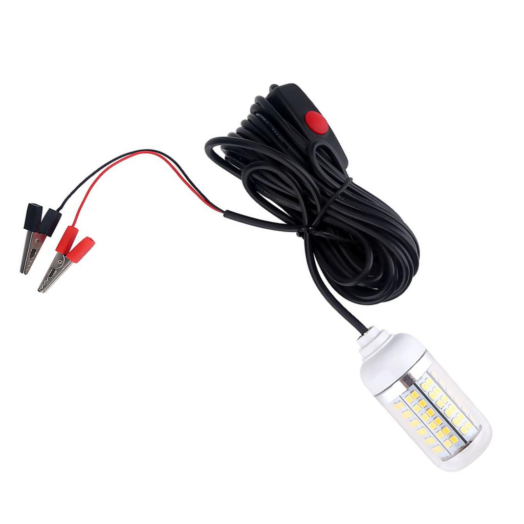 12V Utomhus LED Nedsänkbar Undervattens Nattfiskelampa (Gul)