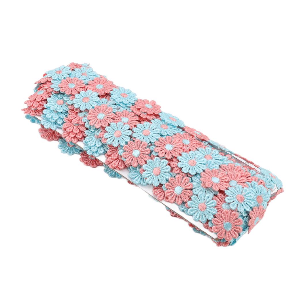 Daisy Flower Lace Trim 15 Yards Exquisite Beautiful Lace Fabric for DIY Crafts Gift Wrapping