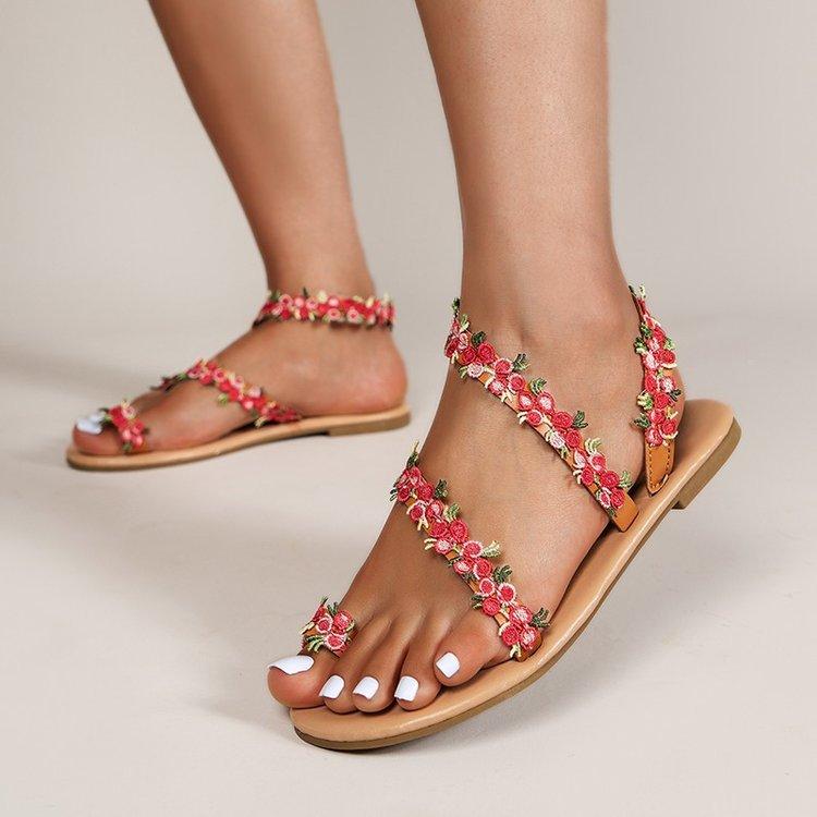 

Женские повседневные сандалии большого размера с низким верхом