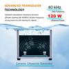 Ultrasonic Cleaner Bath 2L 60W/120W with Stainless Basket Heater Timer Digital Display Diswasher Ultrasound Home Appliances