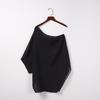 Women Off One Shoulder Oversized  Sleeve Asymmetric Summer Shirts Tops