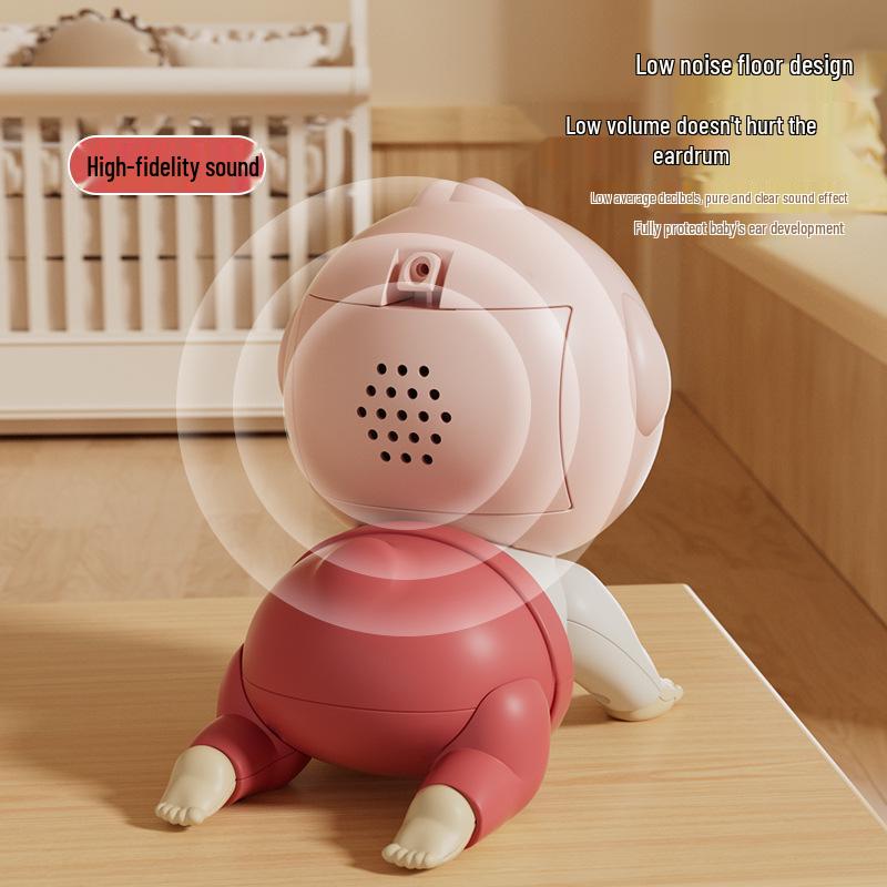 Baby Crawling Doll for Educational Head Lifting and Practice, Suitable for 0-1 Year Olds, 3-6 Months.