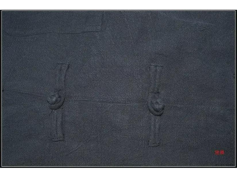 Chaqueta Tang de Algodón-Lino de Manga Larga para Hombre - Estilo Retro Chino Primavera Blazer Zhongshan