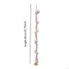 Bird Climbing Rope Perch Stand Supplies Finches Length 40cm with Knots Cockatiels Budgie
