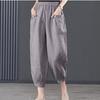 Summer Thin Cotton Women's Pants Middle-aged and Elderly Lantern Pants Loose Oversized Casual Harem Pants