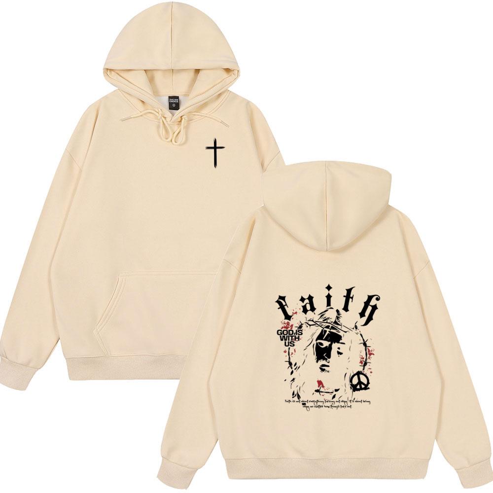Christian Jesus Bible Verse Vintage Couple Style Hoodies Men Women Clothing Fashion Tops Oversized Streetwears Fleece Sweatshirt