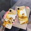 golden galloping horse For IPhone 17Pro Max 16 17 Pro 15 Pro 14 13 Plus 12 Mini 11Pro Max XR 16E 17 Air Golden glass phone case