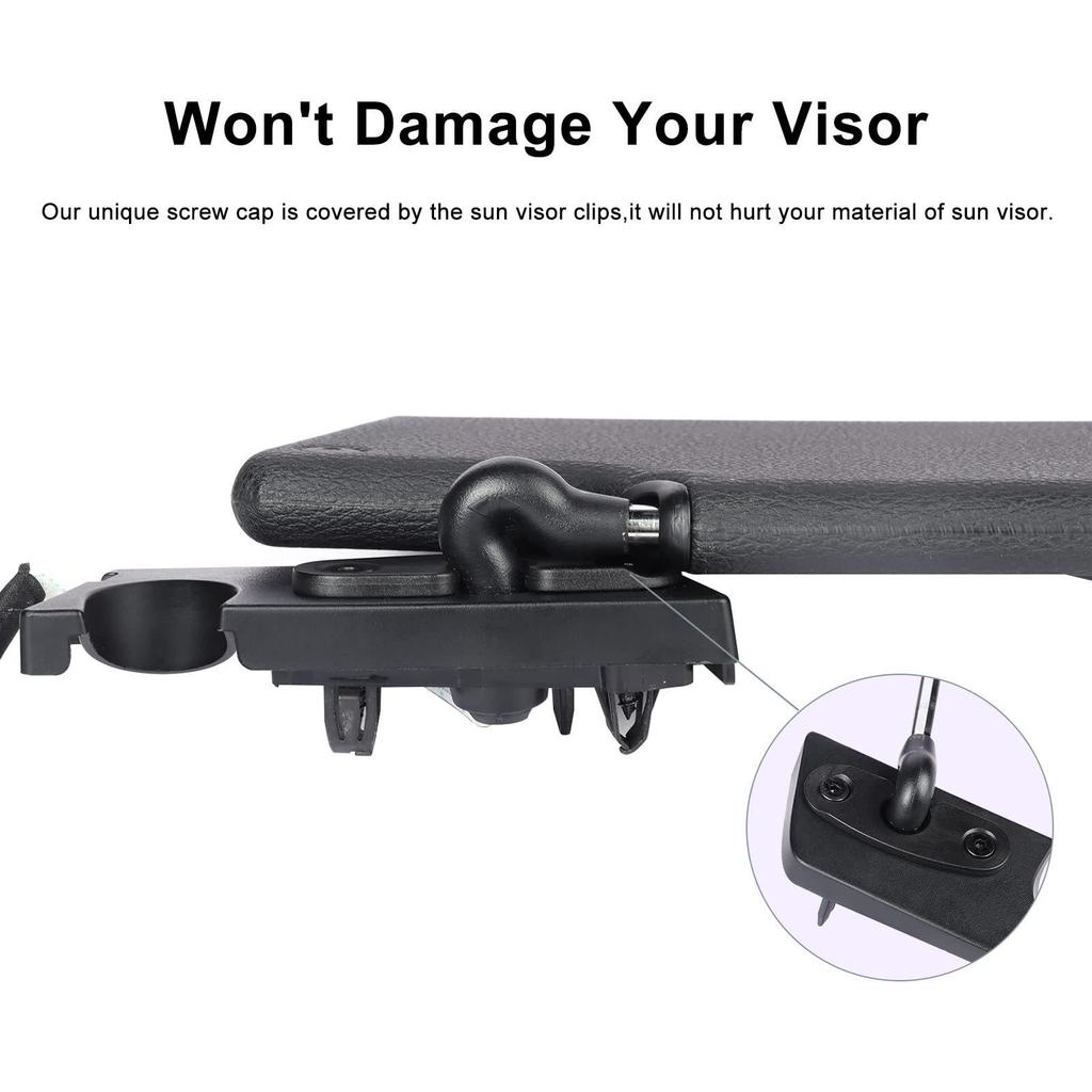 Wrangler JK/JL/JT Sonnenblenden-Hakenclips