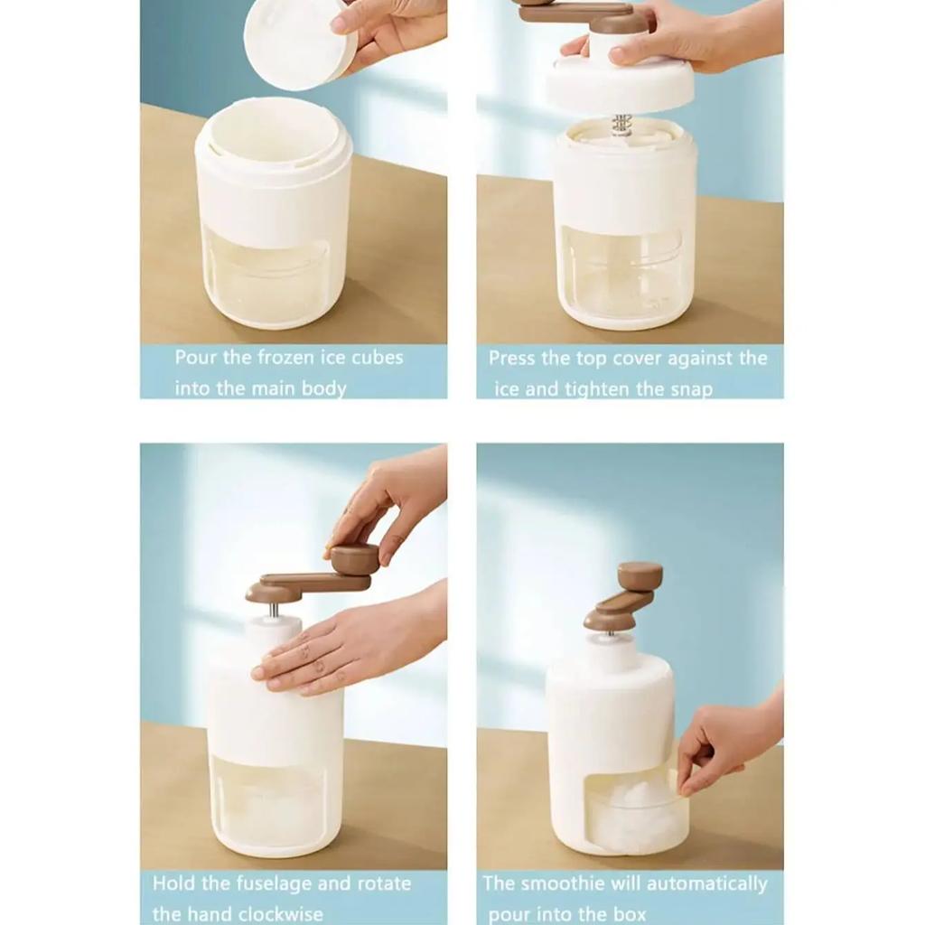 1pc-Small Manual Ice Crushers Household Hand-Cranked Shaved Ice Machine Hail Ice Breaking Artifact Hand-Cranked Smoothie Maker
