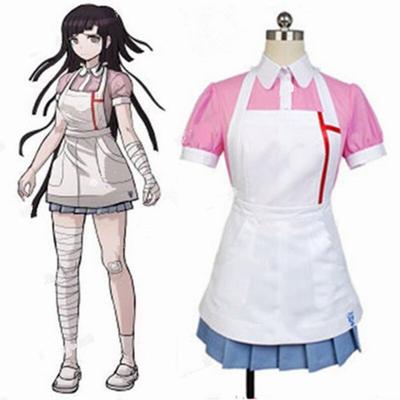 Scione Mikan Tsumiki Cosplay Anime Danganronpa Dangan Ronpa 2 Cosplay Kostüm Frauen Outfit Sets Kleid