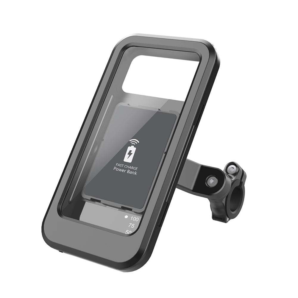 Waterproof Motorcycle Phone Holder 20W PD Quick Charger 15W Wireless Charger Holder Cradle Bike Mount Stand for iPhone Xiaomi
