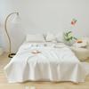 INS Style White Ball Edge Quilted Quilt Blanket Bedspread Washed Solid Color Korean Princess Style Summer Thin Quilt