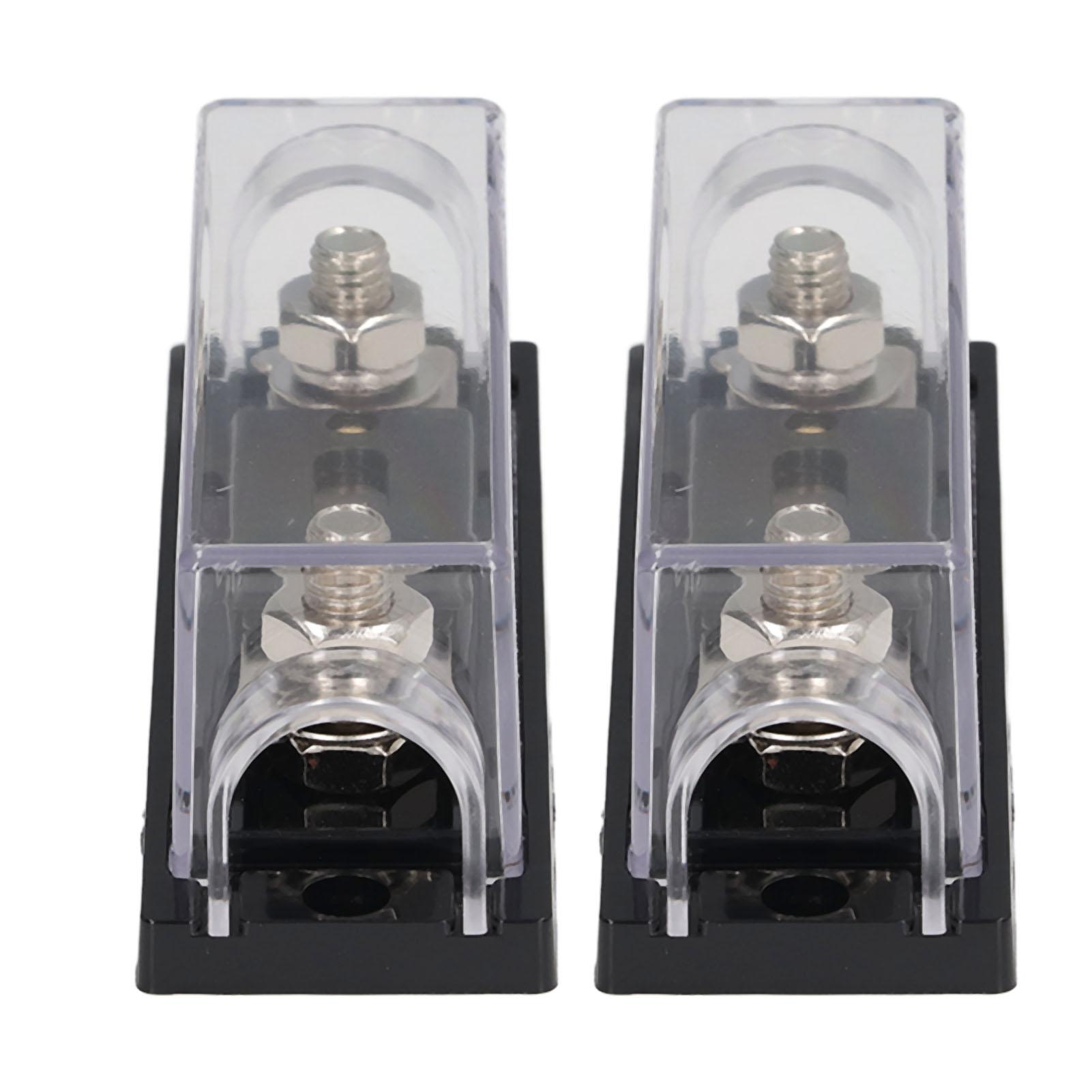 

2 шт. 200A 48V держатели предохранителей с 4 шт. клеммами 4 шт. термоусадочные трубки для автомобильной аудиосистемы грузовика автофургона