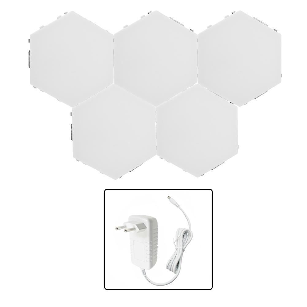 

Инновационный шестигранный DIY настенный декоративный светильник, домашний свет для украшения спальни, гостиной