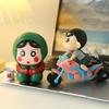 Chan Crayon Shin Motorcycle Action Figure Doll Collectible Toy Car Gift Decor