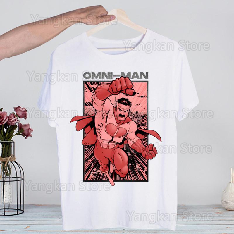 Invincible Mark Men Superheld Hot Sale Print Funny Graphic T Shirts Men/women Summer Harajuku Mens Streetwear Camisa Casual
