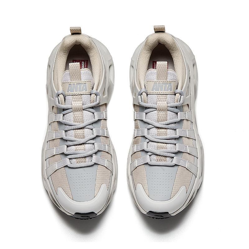Anta Guangji Men Casual Shoes Plain Fog Grey 112618802-4