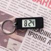 Mini Electronic Clock Keychain Digital Led Time Display Student Rectangle Watch Portable Wall Clock Keyring For Bag Backpack