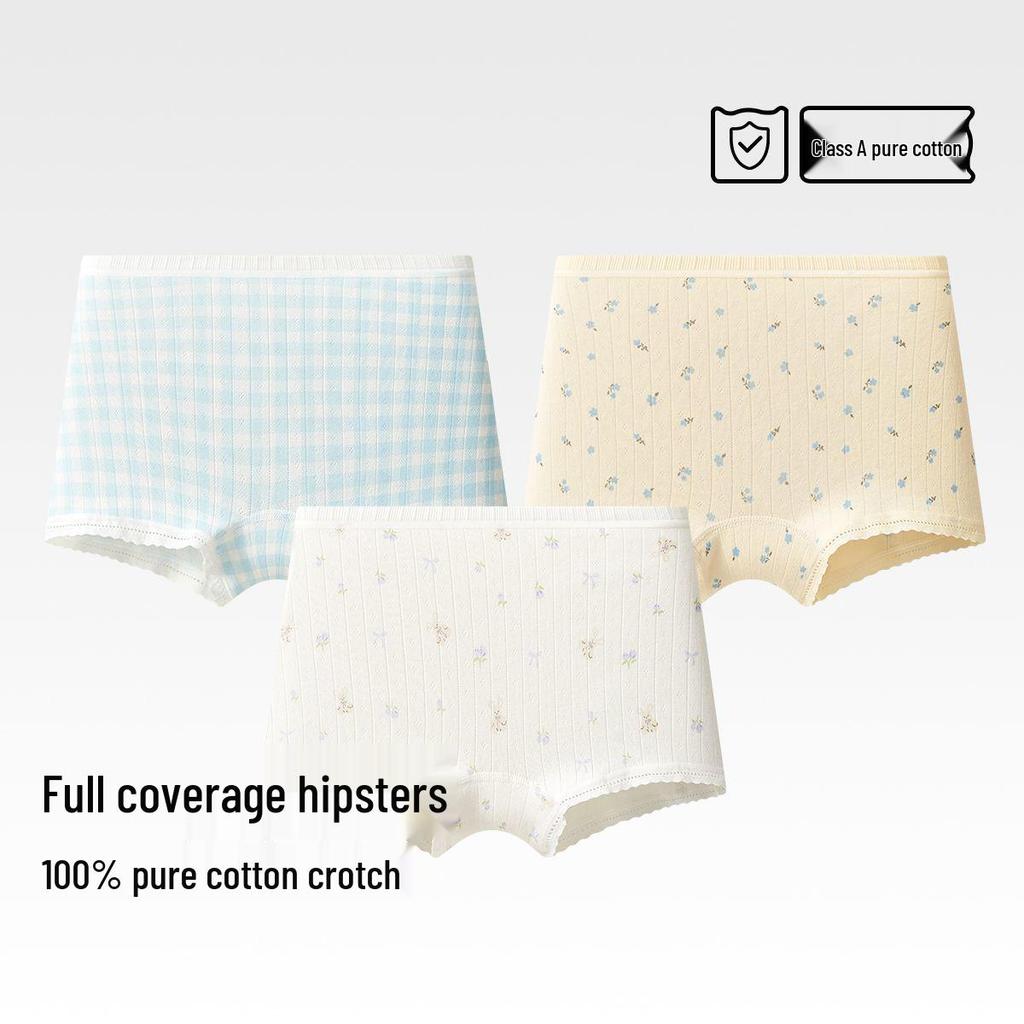 Children's Pure Cotton Boxer Briefs for Girls and Boys