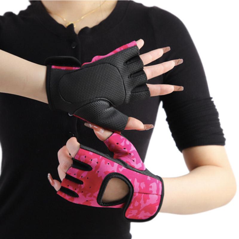 Custom Logo Neoprene Breathable Half Finger Workout Gloves for Bodybuilding Gym & Home Use-Non-Slip Lightweight Quick Drying