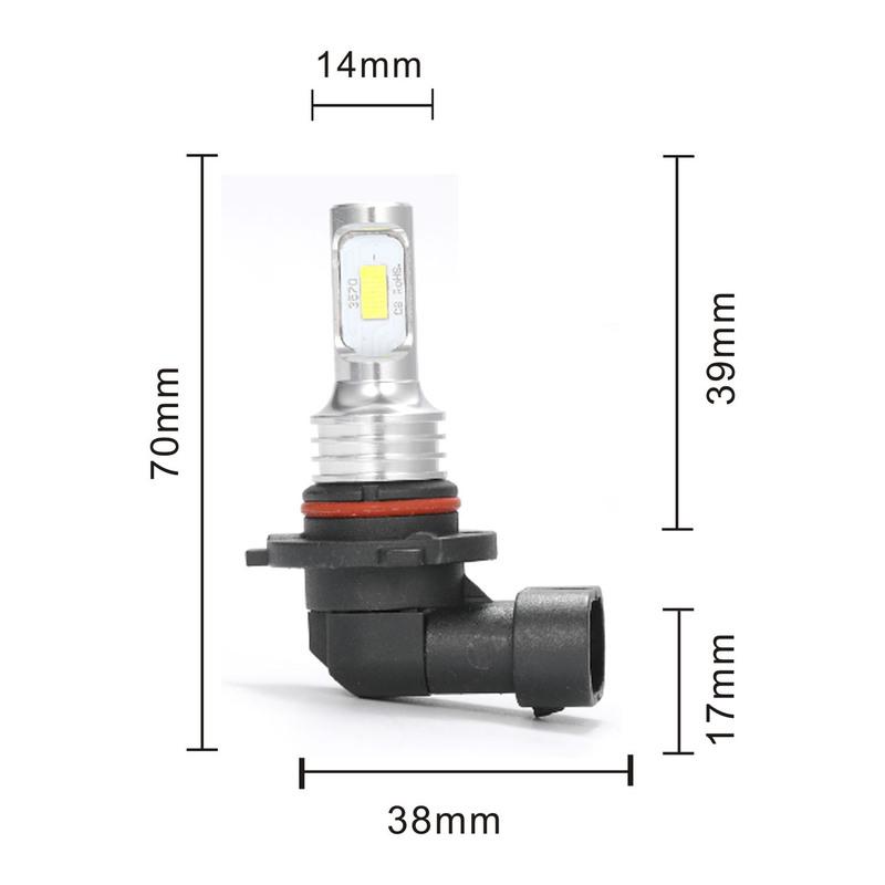 2Pcs H7 H4 Led Super Bright CSP Car Fog Light Bulbs H1 H8 H9 H11 9005 9006 Headlight DRL Lamp Kit High Low Beam 6000K 12V