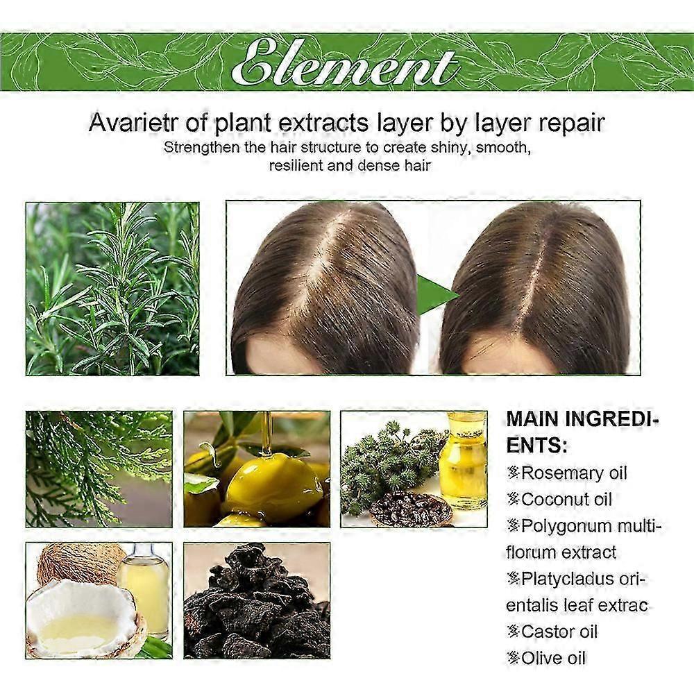 Suitable for 2pcs Organics Rosemary Mint Scalp & Hair Growth Strength Oil - 2.02oz / 60ml-jainc
