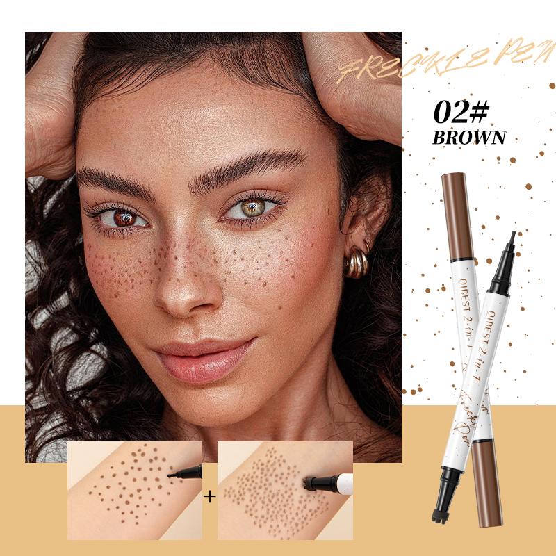1PC Dual Headed Freckle Pen Waterproof, Sweat Proof, Anti Smudging, Quick Drying, Long-Lasting, Natural Makeup Look