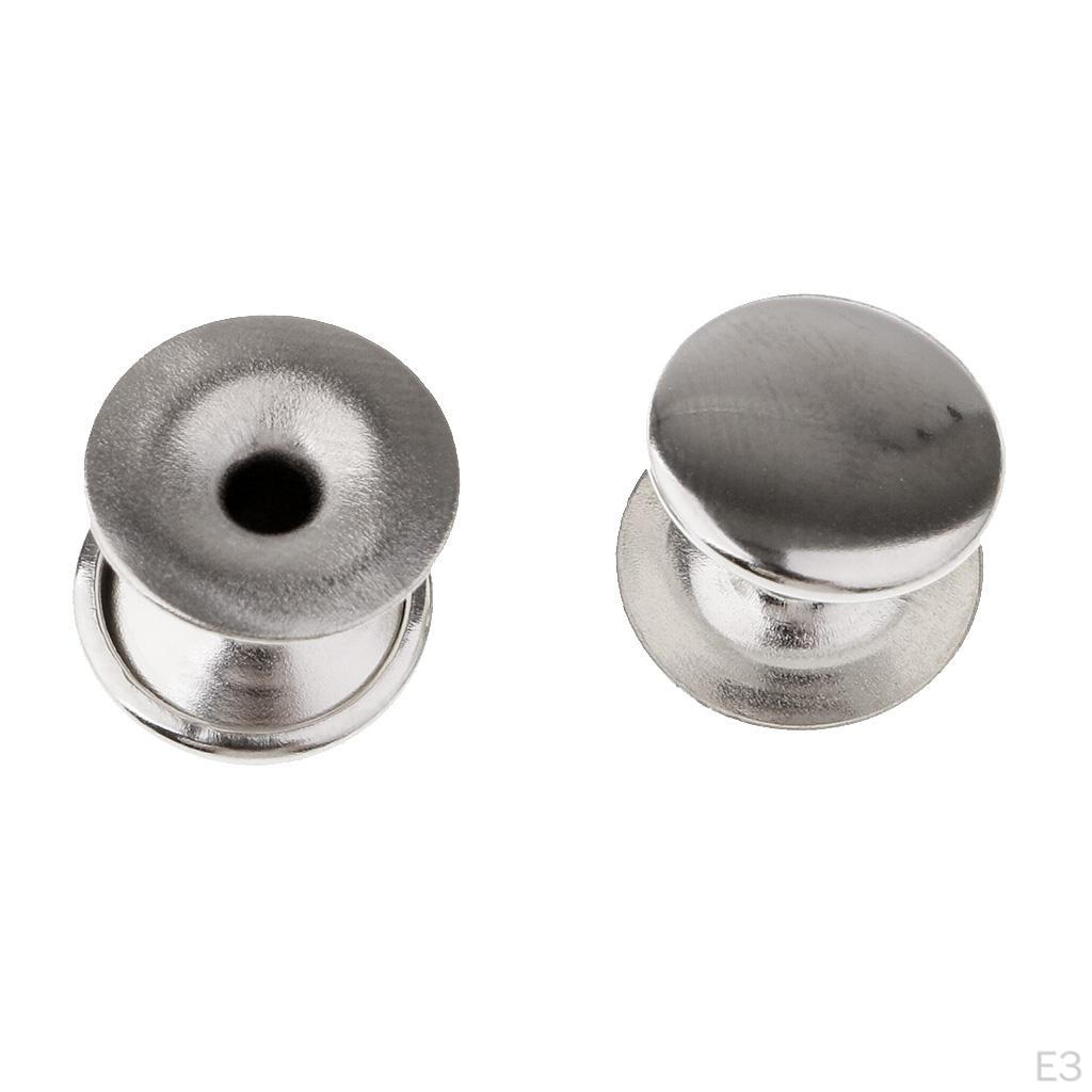 100 Assorted Round Metal Rivets for DIY Leathercraft Projects