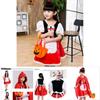 Rotkäppchen Prinzessinnenkleid Halloween Märchenkostüm für Kinder
