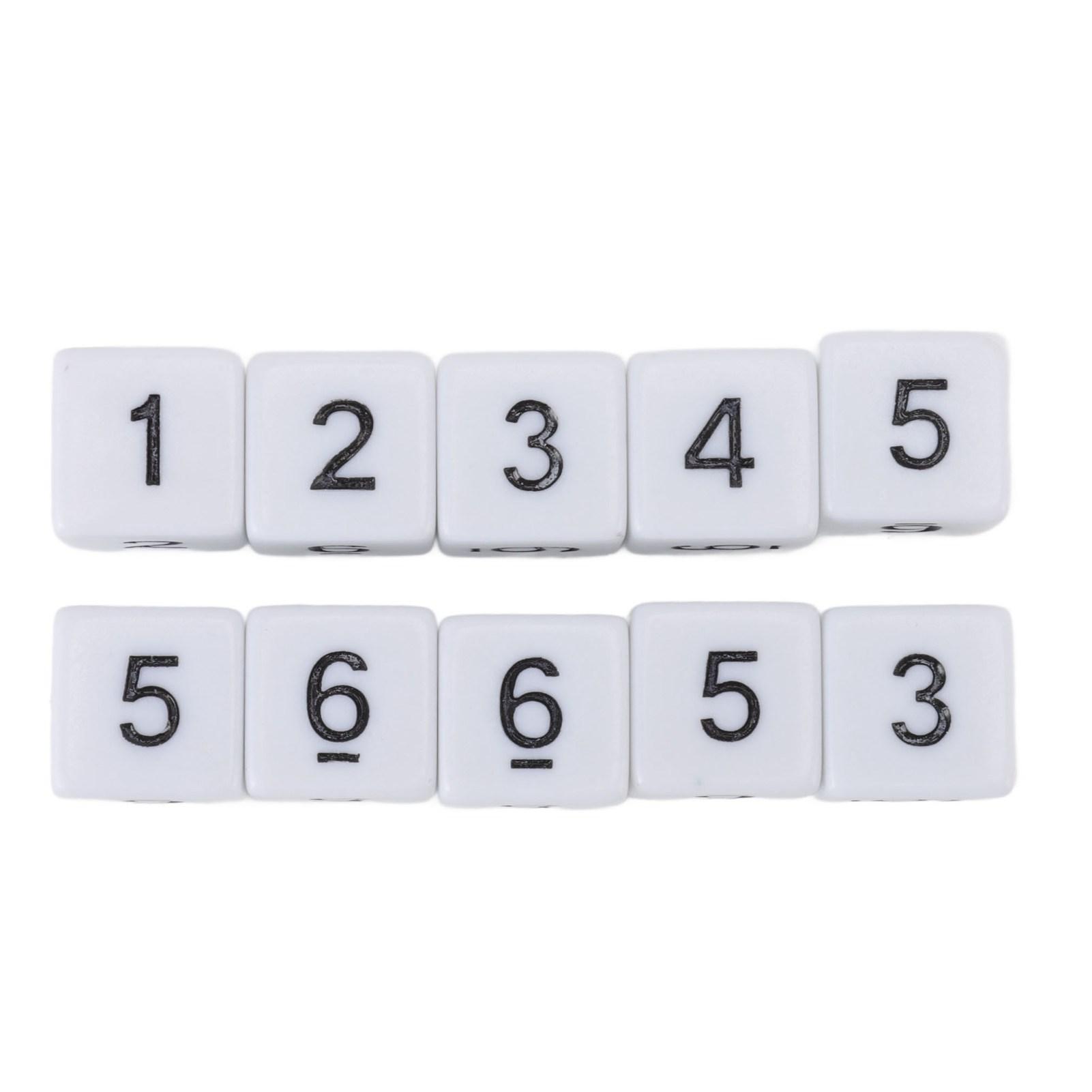 

20 шт. 16 мм шестигранных кубиков с цифрами пластиковые многофункциональные кубики для настольной игры игрушка бар дом