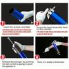 7000PSI High-pressure Pumping Grease Filling with Flexible Hose Manual Pistol Grip Grease Gun Set Aluminum Alloy Mini Grease Gun