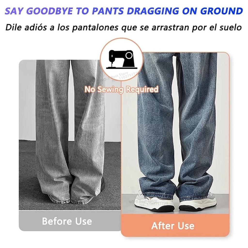 Hem Clips for Pants 500pc Leg Shortening Clip,Non-Slip Edge,Quick Fix,Hidden Adjuster,Sewing Accessories