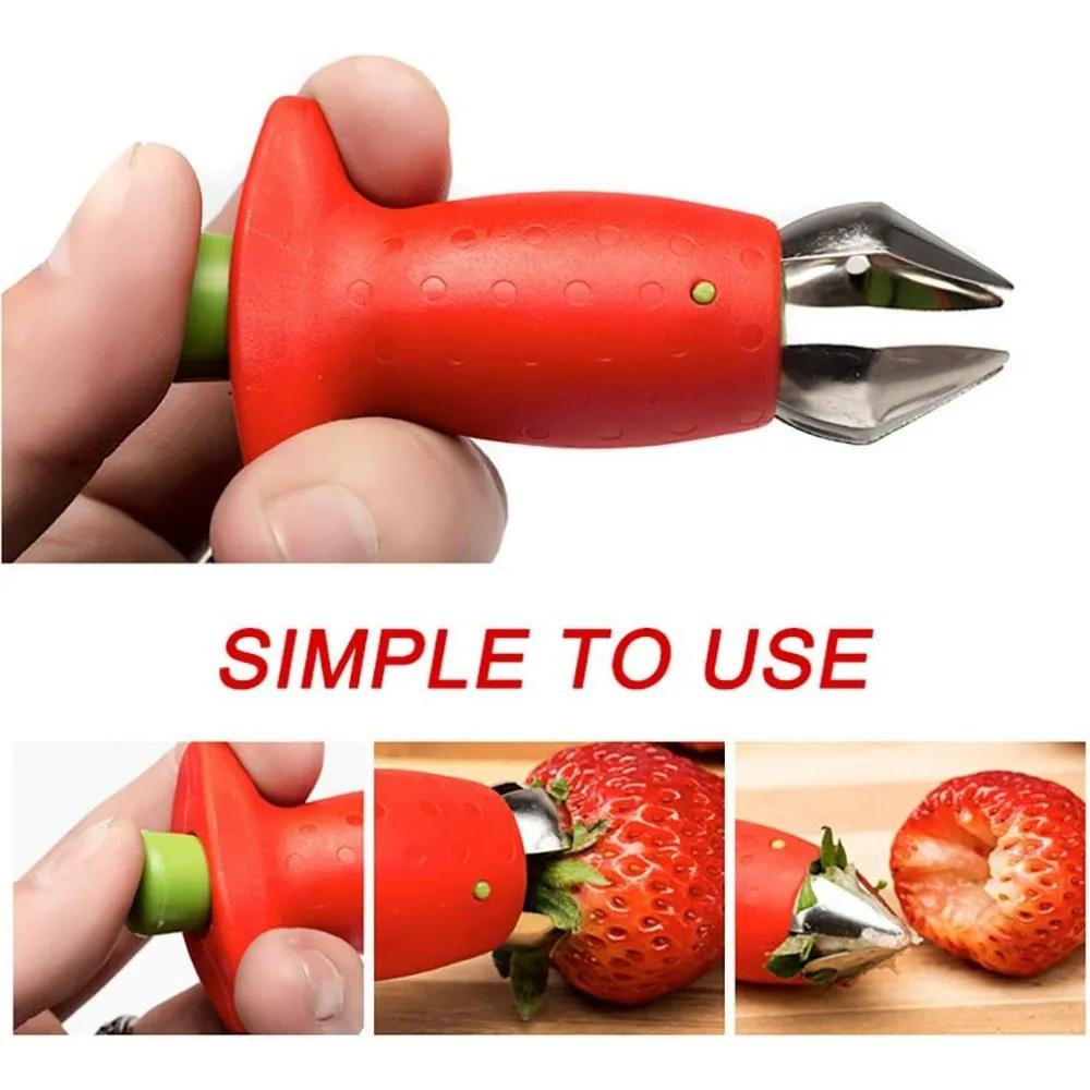 Strawberry Stem Remover Tomato Stem 1pc Remover Pineapple Hole Seed Remover Vegetable Cutter Kitchen Gadget