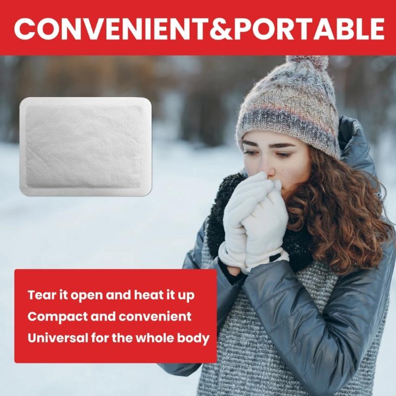 1 Box Self Hot Sticker Mat Body Warmers Pastes Stick Lasting Heating Patches Winter Keep Hand Leg Foot Warm Pastes Pads