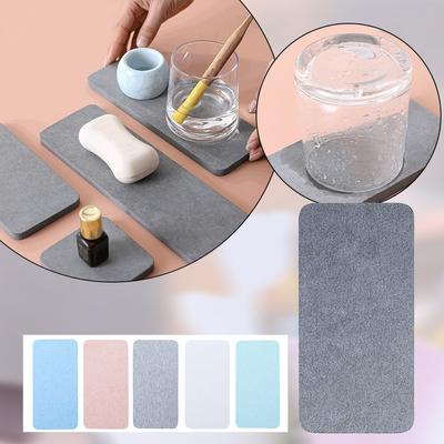 Stone Tray Natural Material Pink/Blue/Green Water-Sbsorbing