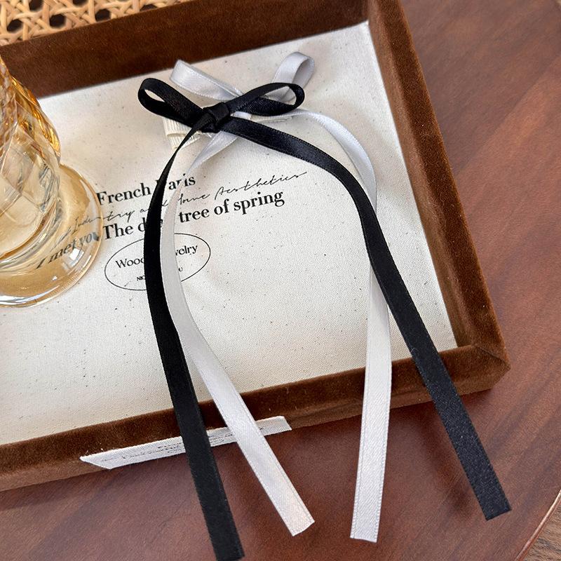 

New Double Layer Bow Hair Clips Fashion Long Ribbon Hairpins Girls Sweet Colorful Barrettes Headband for Women Hair Accessories