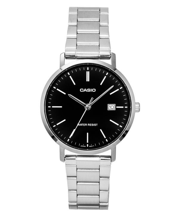 Casio Analog Stainless Steel Black Dial
