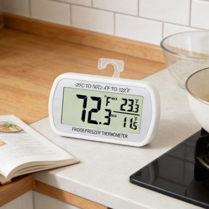 Wasserdichtes Kühlschrank-Temperaturgerät Mit Magnetischer Befestigung Hoher Niedriger Gradanzeiger Für Kühlbox Und Kühlschrank Großer Bildschirm