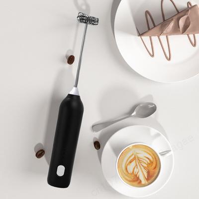 VERBESSERTER Elektrischer Kaffeeaufschäumer/MILCH Schneebesen+Eierquirl MINI Lebensmittelmixer USB Wiederaufladbarer Handmixer Drei Geschwindigkeiten Espresso Werkzeuge