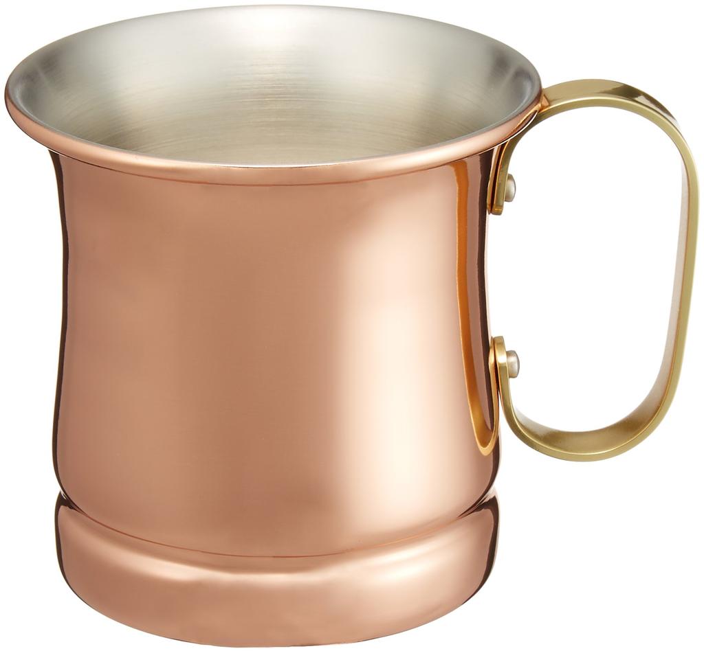 Shinko Kinzoku COPPER 100 Pure Copper Beer Mug 10oz Bronze 8.1cm x 8.4cm Made in Japan S-590