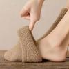 Women's Short Plain Color Winter Fluffy Socks