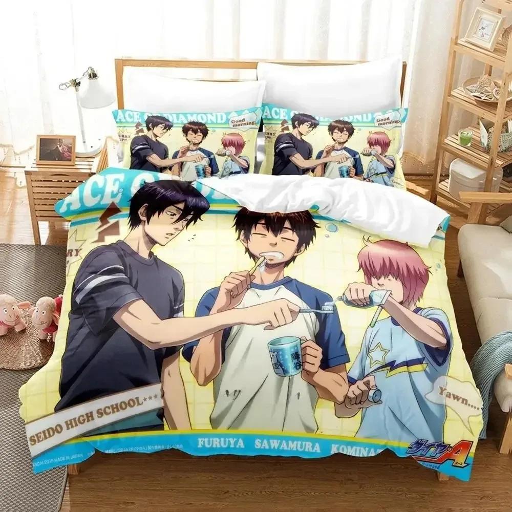 Ace Of Diamond Bedding Set Single Twin Full Queen King Size Bed Set Adult Kid Bedroom Duvet Cover Sets 3D Print Anime Bed Sheet