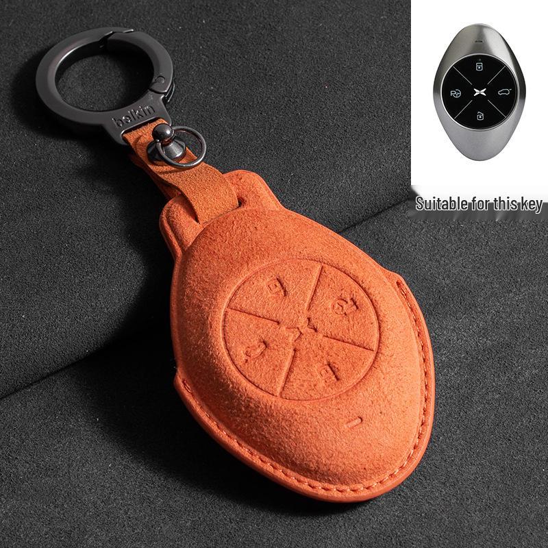 

Xiaopeng P7 Suede Key Case for G6, P7i, P5, G3, G3i, G9 Models - Unisex Design with Dedicated Buckle