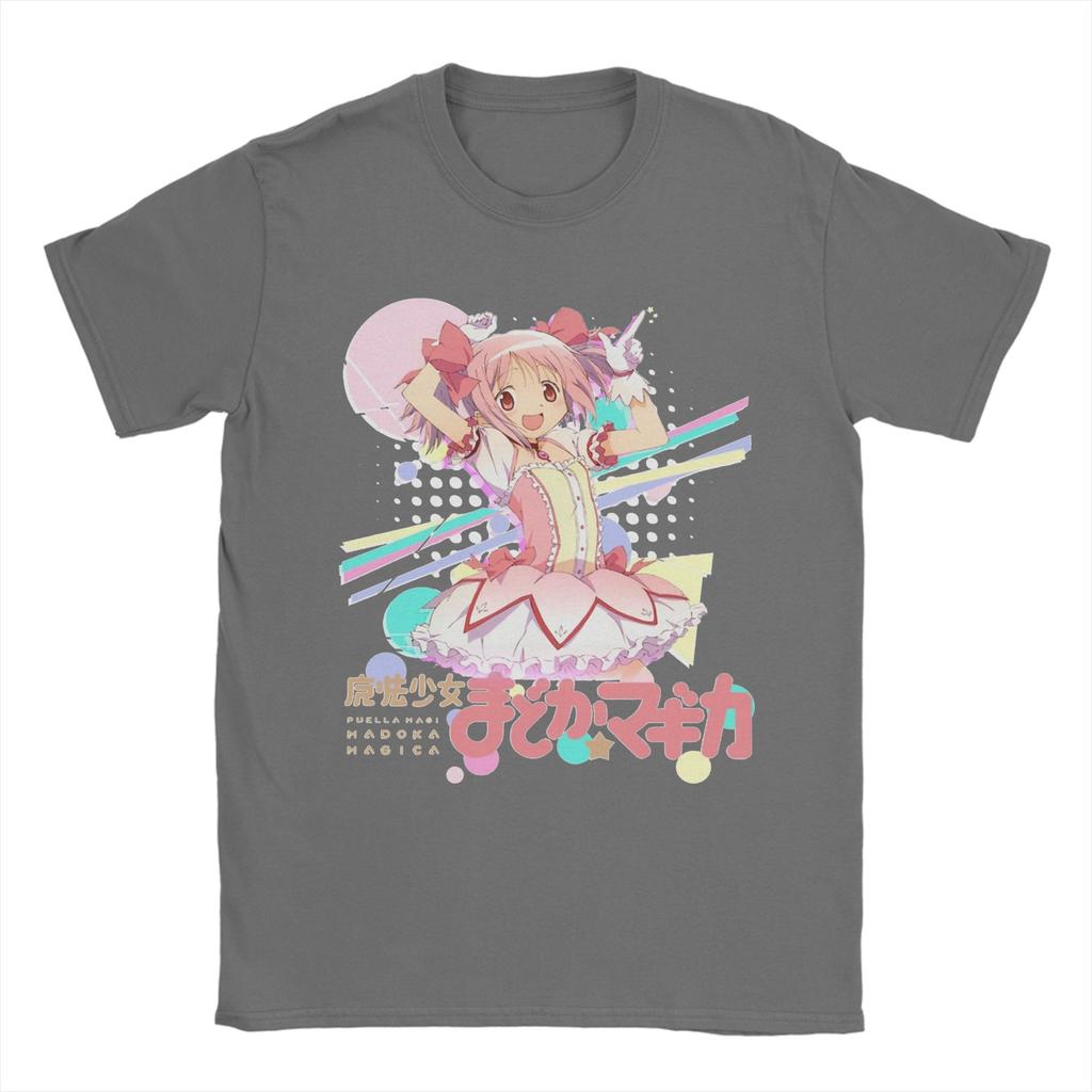 Mahou Shoujo Madoka Trička Unisex Puella Magi Madoka Magica Anime Čistá Bavlna Tričko Kulatý Výstřih Krátký Rukáv Trička Oblečení