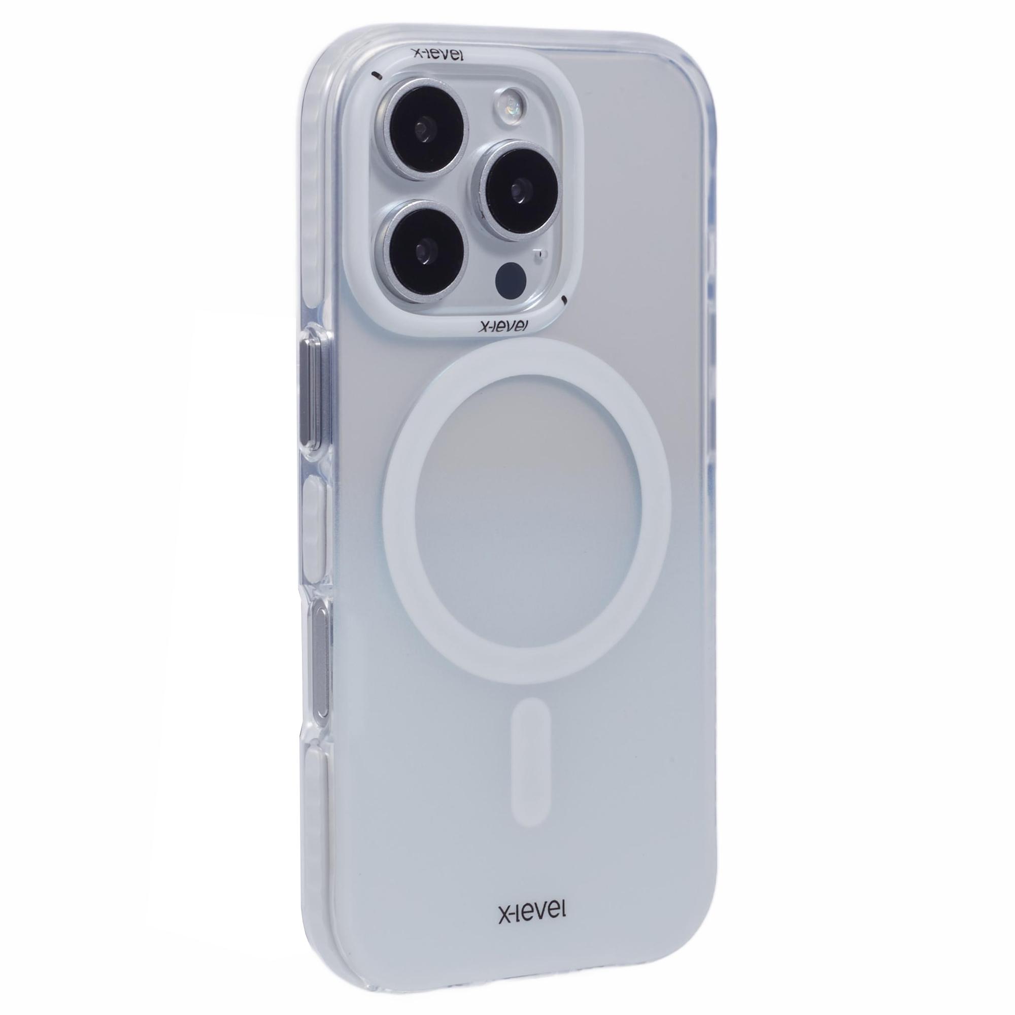 X-LEVEL For iPhone 16 Pro Max Case Compatible with MagSafe TPU Gradient Phone Cover B