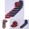 Student Jk Uniform Tie With Striped Pattern For School Wear