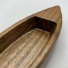 Mini Wooden Boat Model Pond Bonsai Decoration Children Toy Wood for Bedroom Office Gift Shelf