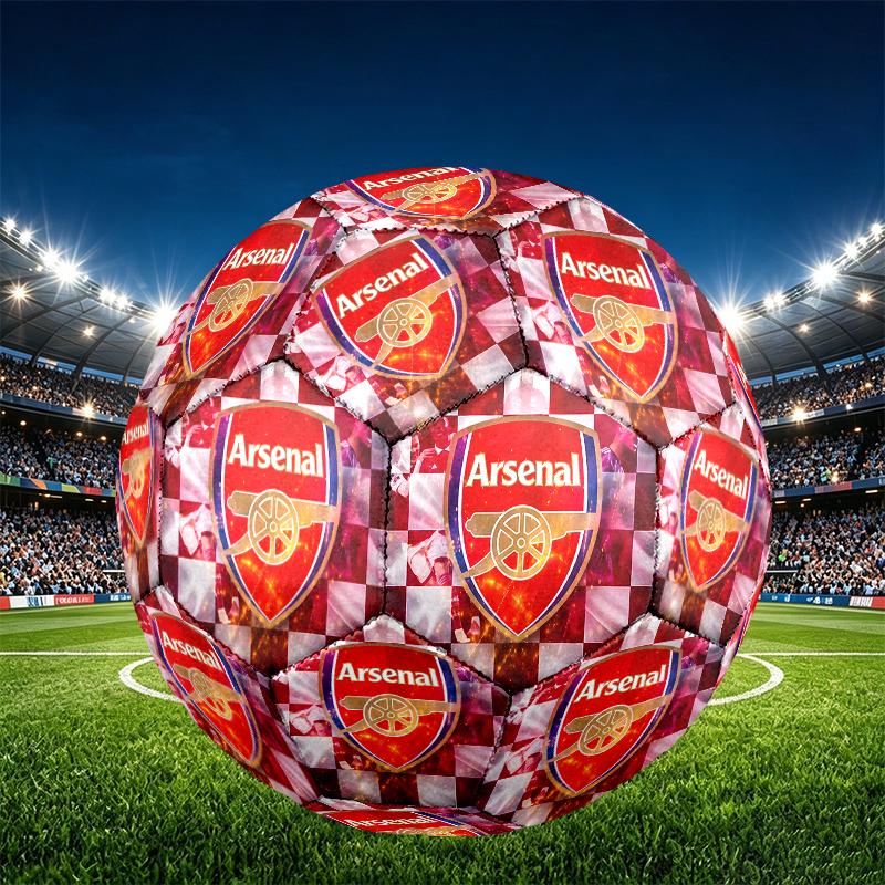 Pallone da Calcio Arsenal F.C. Misura 5, Calcio in PU Resistente all'Usura per Partite, Allenamenti e Pratica Quotidiana, Regalo di Compleanno per Appassionati di Calcio